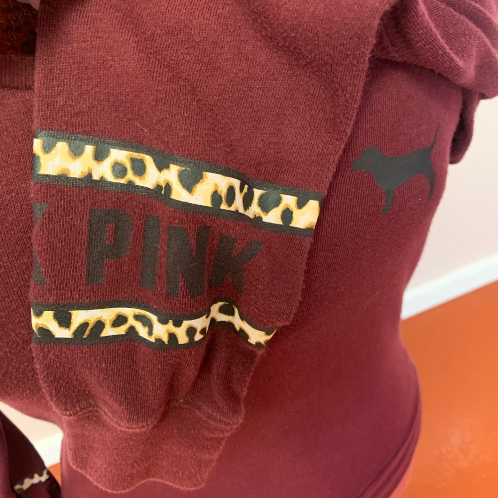 Victoria's Secret PINK Burgundy Tee
